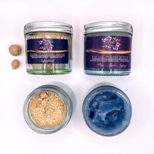 Radiant Glow Skincare Duo – Cleanse & Polish Superfood Set