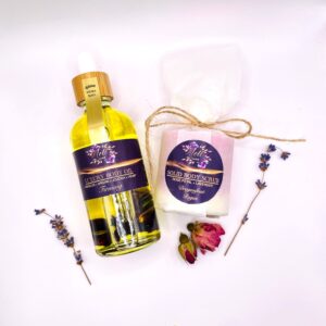 Luxurious Skin Care Essentials Gift Set – Dragonfruit Body Scrub & Firming Body Oil