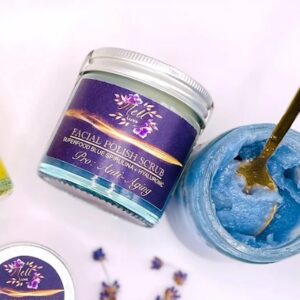 Pro Anti-Ageing Facial Polish with Superfood Blue Spirulina and Hialuronic
