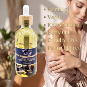 main photo of forming body oil natural with lady applying it
