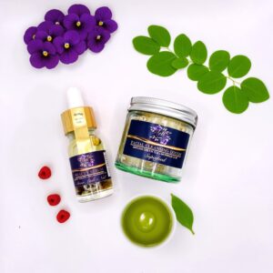 Beauty Essentials Duo Gift Set with Facial Serum and Facial Dough Scrub